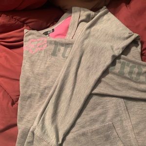 Fox Racing long sleeve shirt pink and gray . Excellent condition